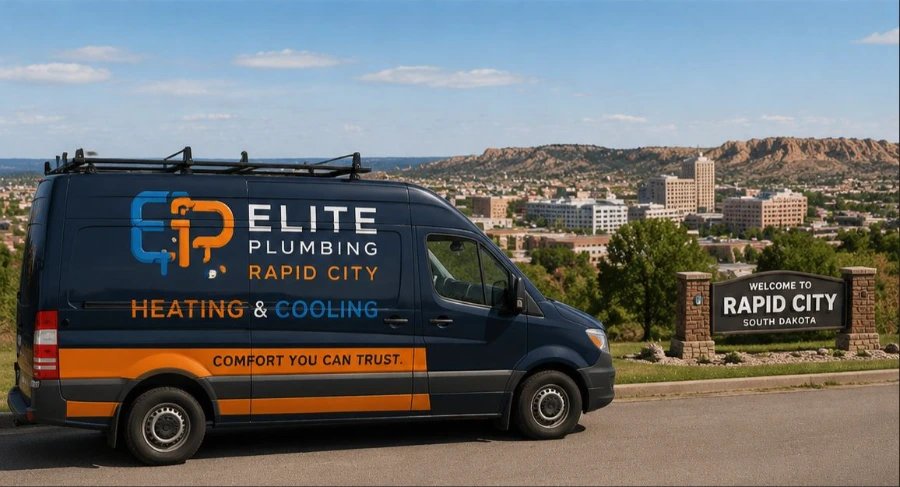 Elite Plumbing fleet on the way to serve Rapid City