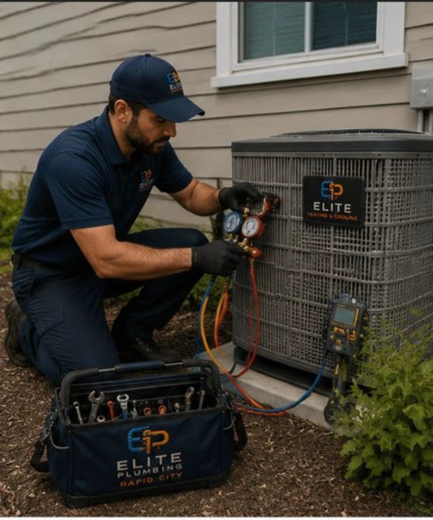 Outdoor heater repair by Elite Plumbing Rapid City technicians
