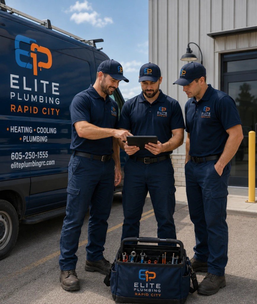 Team leader guiding a Rapid City service location